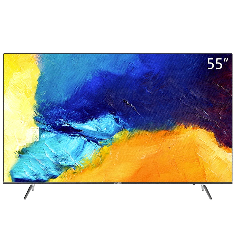 Skyworth/创维 55H8M 55英寸 4K超高清 全面屏防蓝光 智能语音 平板液晶电视机
