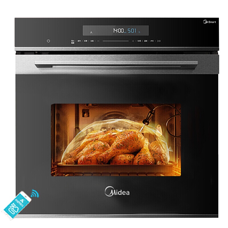 Midea麒麟系列ET1065QL-01SE嵌入式电烤箱家用智能多功能大烤箱