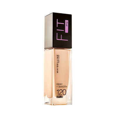 美宝莲(Maybelline)fitme定制水感粉底液120 30ml/遮瑕保湿持久不脱妆 干皮亲妈 新旧包装随机发货