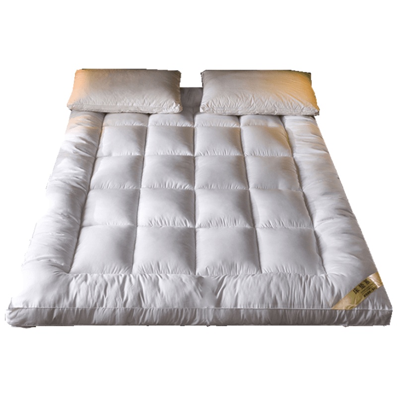 美帮汇榻榻米可折叠羽绒棉床垫加厚10cm1.5m1.8米床褥单双人1.2宿舍垫被
