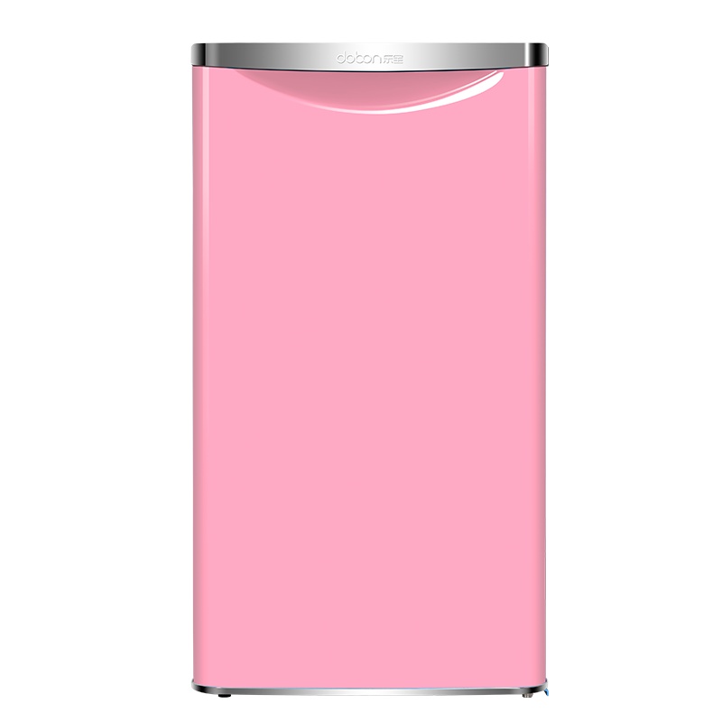 东宝(dobon)BC-92R 92升 家用办公用迷你单门小冰箱 冷藏冷冻箱(樱花粉)
