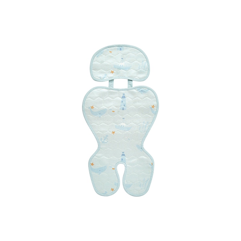 网易严选清凉透气可水洗儿童绗缝冰丝推车席0甲醛无胶水安全无害儿童推车席