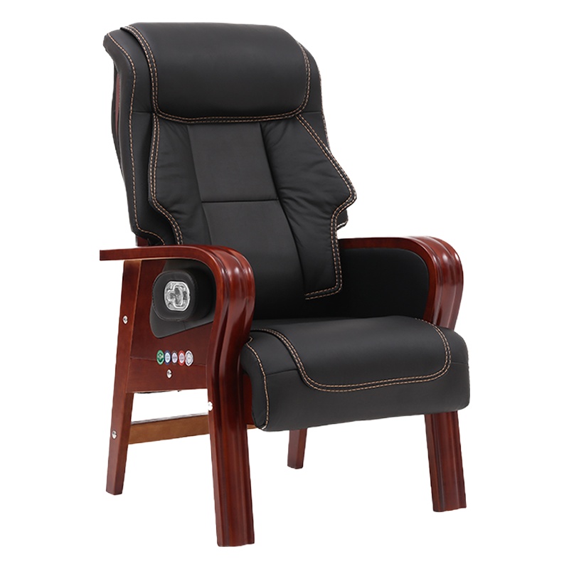 创世人 办公家具老板椅实木办公椅可躺座椅人体工学椅椅子大班椅