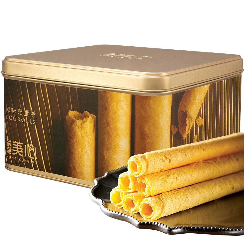香港美心原味鸡蛋卷448g 零食小吃铁盒休闲送礼糕点