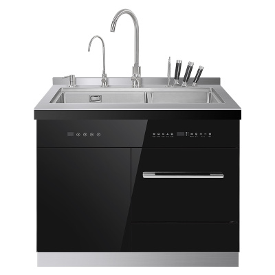 SAST/先科 超声波集成水槽304不锈钢一体嵌入式8套洗碗机900mm消毒柜家用果蔬洗菜机 XK-MX900H