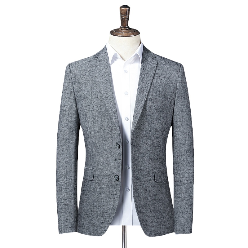 冰洁 男士春秋休闲外套绅士商务上衣男装百搭男潮西服