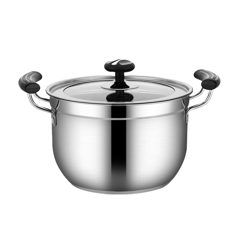 4L汤锅不锈钢家用加厚燃气电磁炉锑锅 煮汤烧水熬粥煲汤