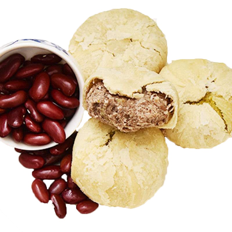 唛奇熊零食糕点小吃夹心酥饼红豆口味散装称重500g