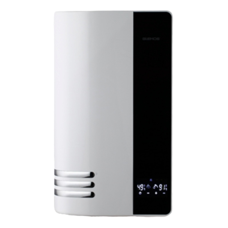 格林姆斯(GLEMOS)GS8-65B速热式电热水器 双胆循环加热ECO节能全智能恒温16升储水6500W 黑白配