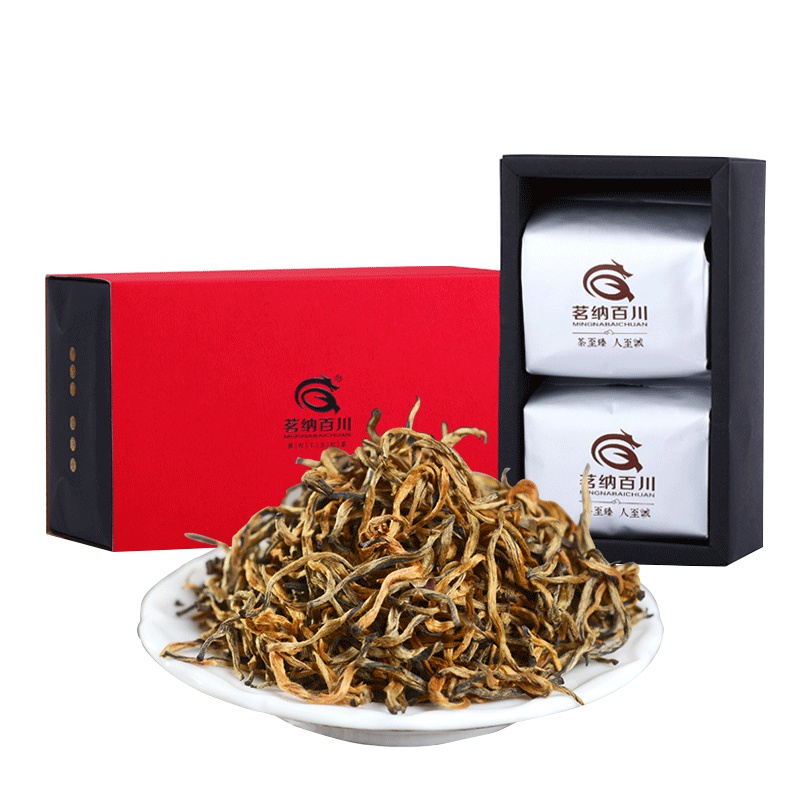 2021春茶 凤庆金丝滇红浓香型云南红茶茶叶袋装 珍品金芽200g