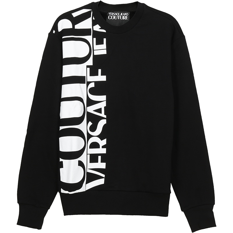 VERSACE JEANS COUTURE 范思哲 男士棉质加绒款圆领长袖卫衣运动衫71GAIT17 CF00T