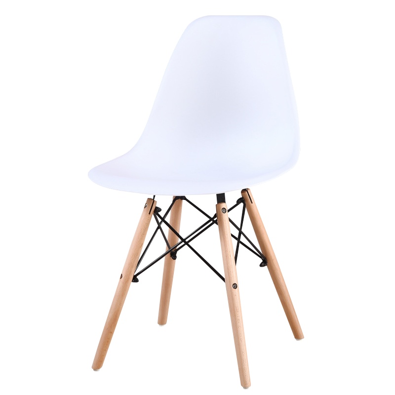 梦商 北欧简约 伊姆斯椅 塑料餐椅 家用椅 餐厅靠背椅子 现代咖啡厅洽谈椅