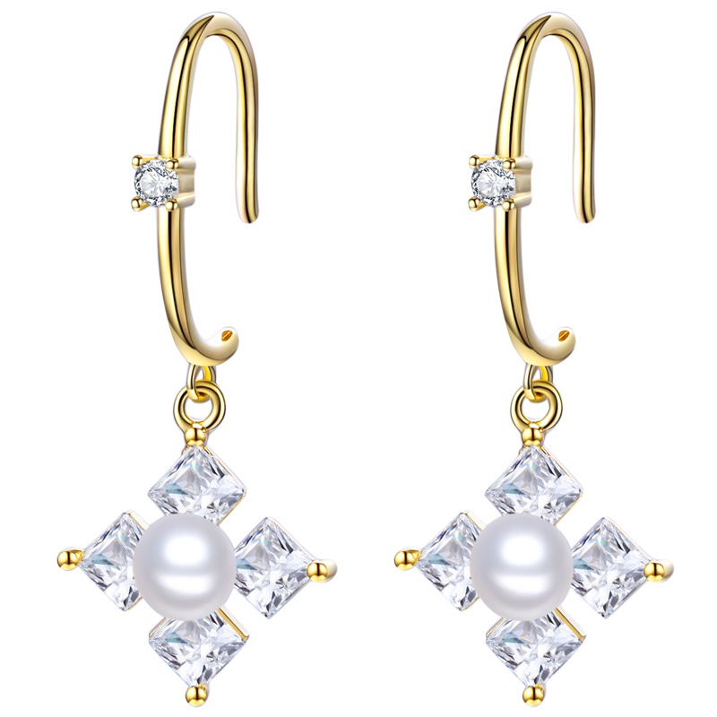 佰色传情超仙耳环气质百搭耳坠s925纯银耳钉女淡水珍珠耳饰