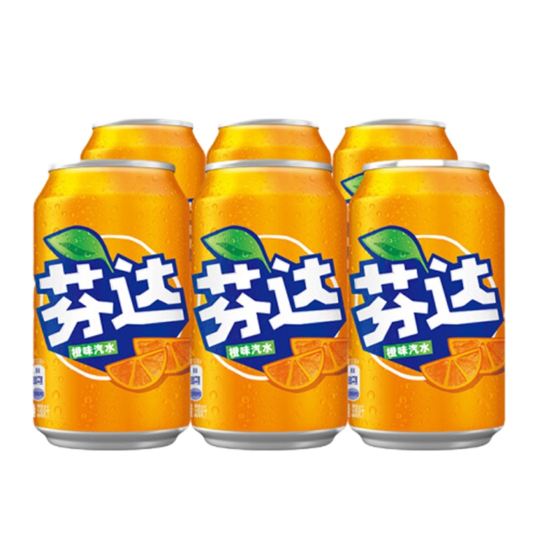 可口可乐芬达碳酸饮料(听装)330ml*24(145)