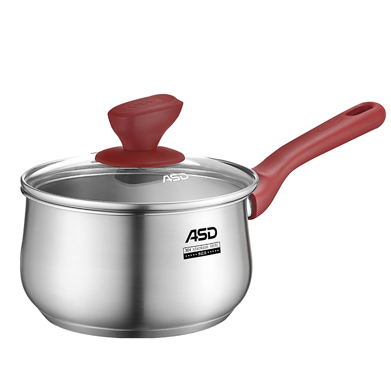 爱仕达(ASD)锅具16CM 316L不锈钢奶锅 家用大容量煮奶煮面锅 燃气灶电磁炉通用奶锅 NS16B5WG