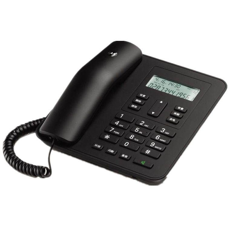 摩托罗拉(MOTOROLA) CT310C普通家用/办公话机来电显示电话机商务有绳座机(黑色)