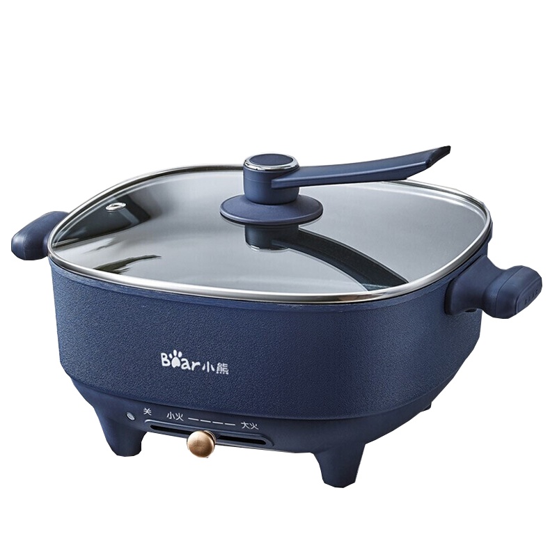 Bear/小熊电火锅DHG-C60F2一体多功能多用电热火锅6L料理锅烤肉锅