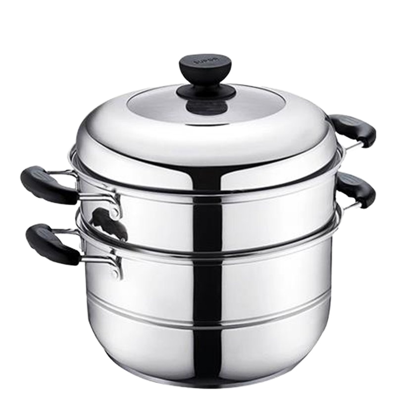 苏泊尔易存储不锈钢双层复底蒸锅22cm SZ22B2