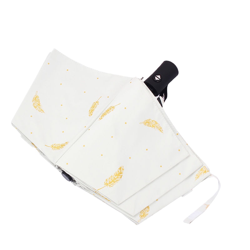 ins雨伞全自动可爱三折叠太阳伞男女学生韩版晴雨两用遮阳伞大号 手动基础版-黑色