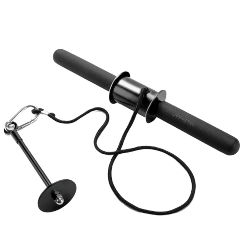 劳拉之星LS0017小臂力量训练器前臂健身器材千斤棒负重卷绳单杠臂力器(不含负重杠铃片)