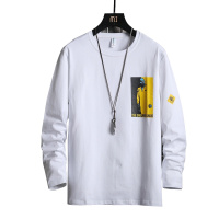 白渠夏季休闲短袖t恤男士2021新款纯棉潮牌男装体恤半袖韩版潮流insT恤HL.3127