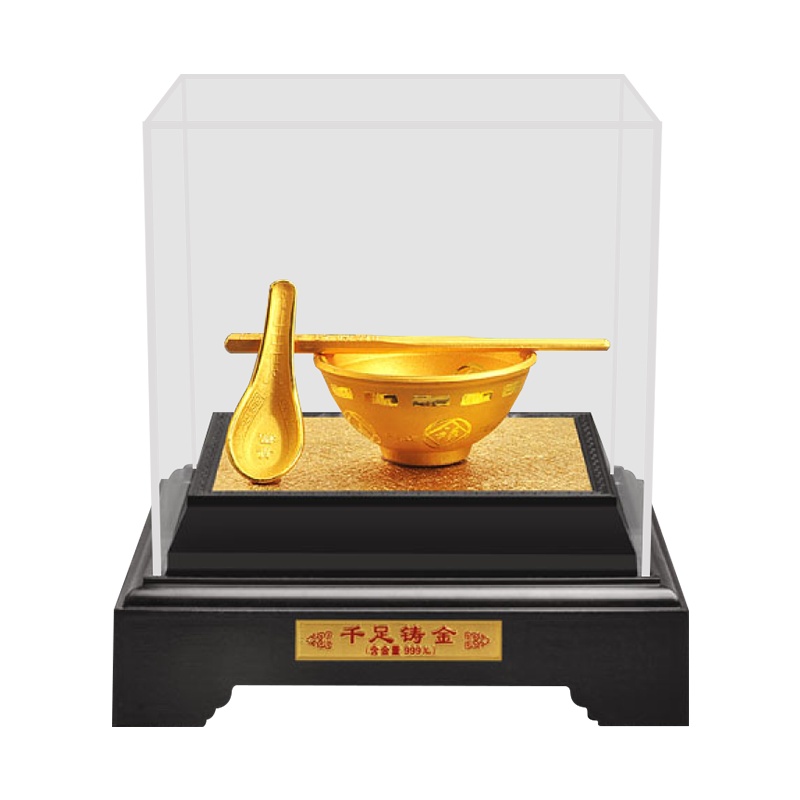 SCP SCP0116 金碗筷创意工艺品摆件办公家居装饰品摆台170*190*215mm (个)
