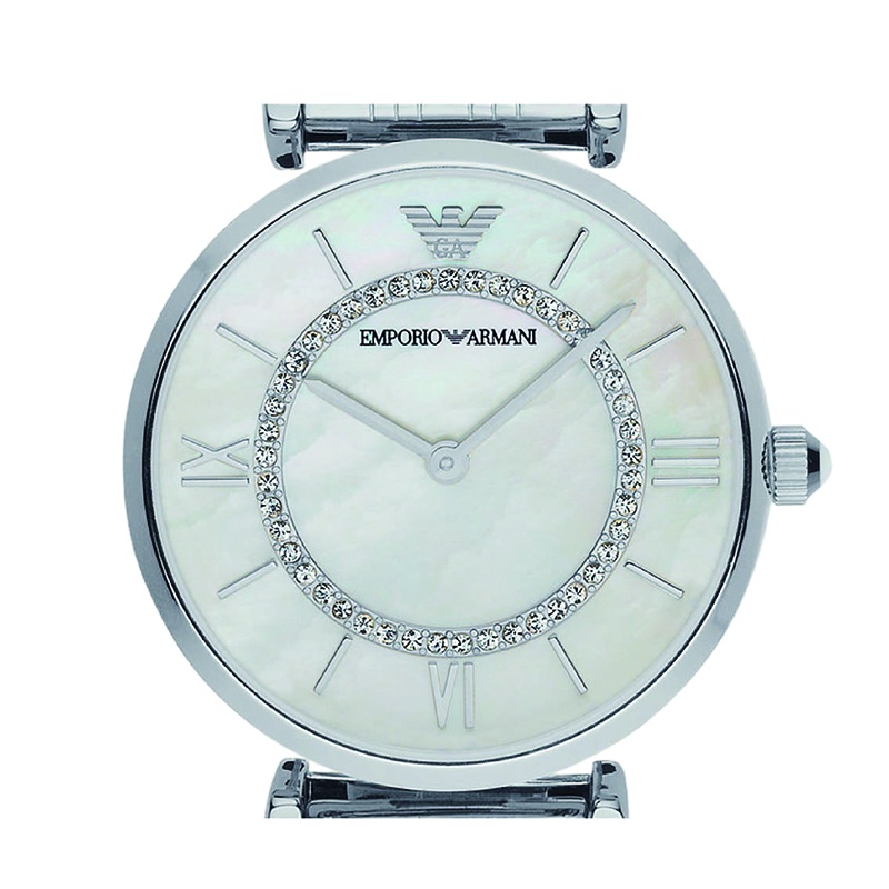 阿玛尼(Emporio Armani) AR1908 满天星手表摩天轮 钢质表带女士经典时尚休闲石英腕表