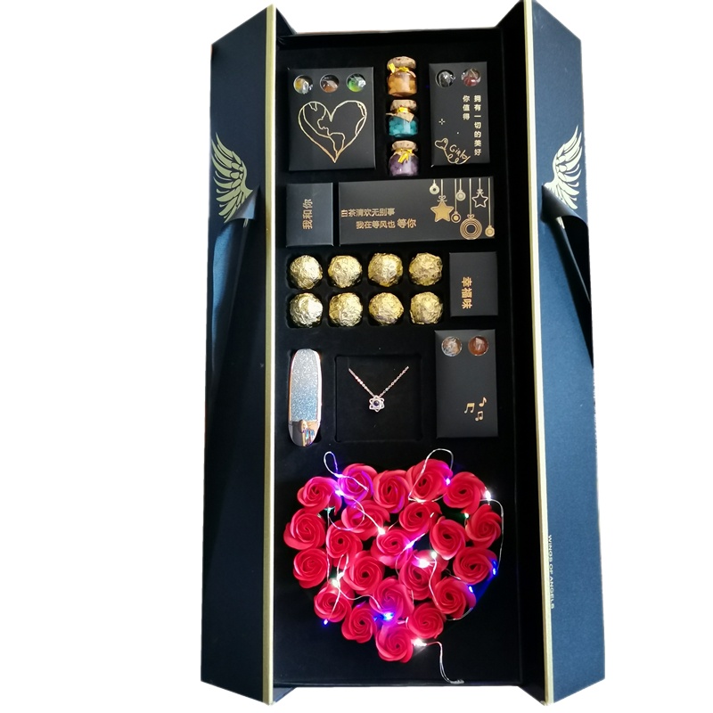 微蜜生日礼物女生送女友七夕情人节礼送老婆媳妇实用创意结婚纪念日香皂玫瑰花礼盒创意特别惊喜走心女孩少女心小熊花束礼盒套装