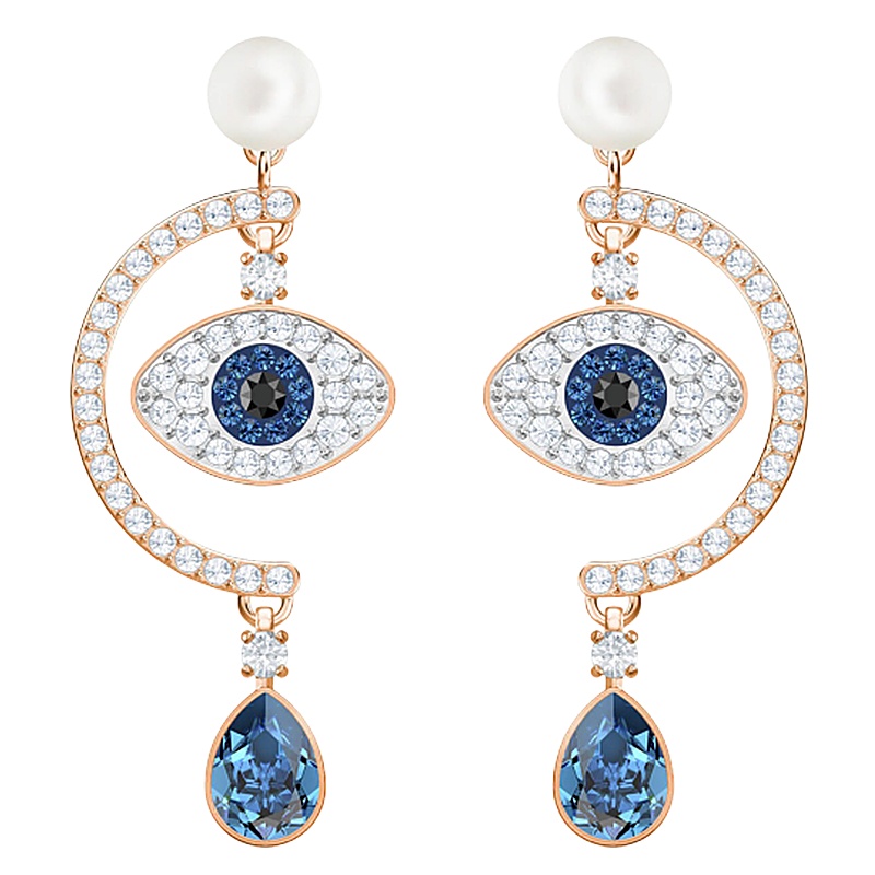 SWAROVSKI施华洛世奇恶魔之眼浪漫幸运耳钉耳饰 女士人造水晶 送恋人5425860