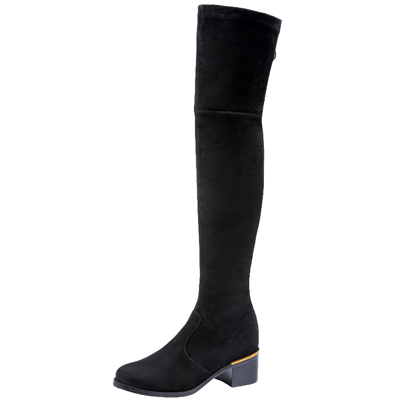 HARSON/哈森圆头方跟长筒大高靴HA85815