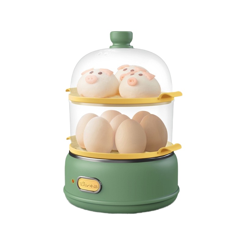 小熊(bear)蒸蛋器煮蛋器家用双层多功能小型鸡蛋羹机ZDQ-B14E8
