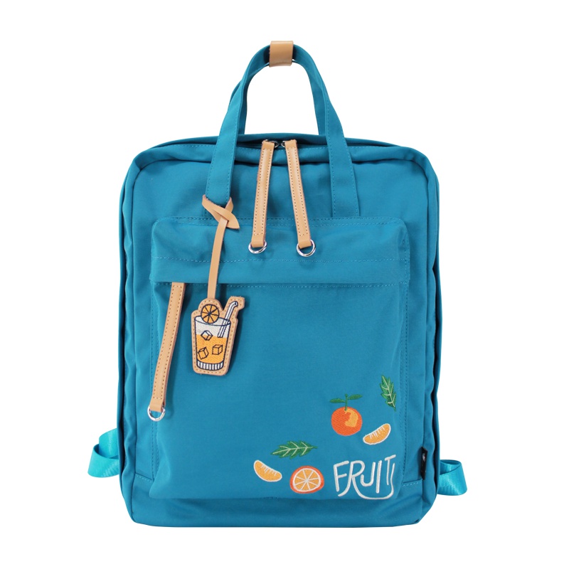 花间公主fruit2021春季新款双肩包百搭休闲尼龙旅行女士书背包包