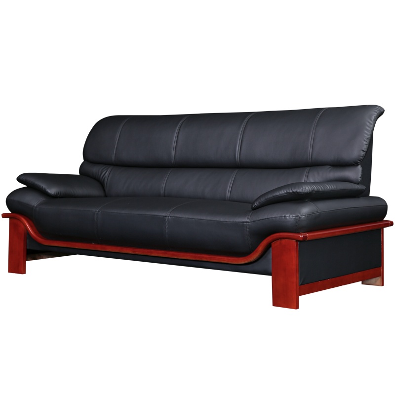 [红心家居]办公沙发三人位简约小型办公沙发商务会客办公室沙发