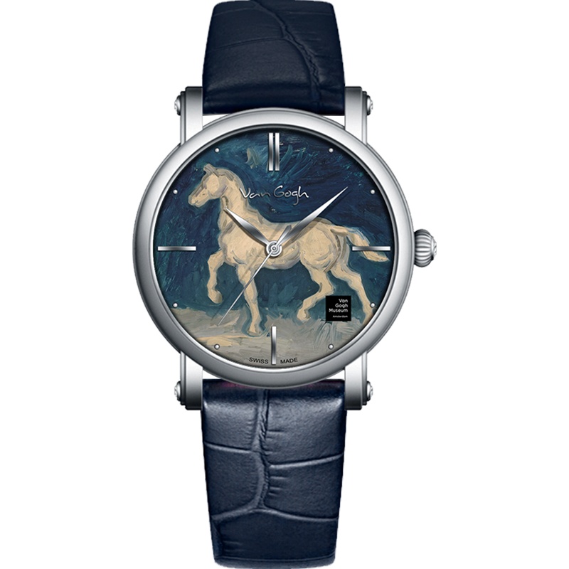 梵高(VAN GOGH)瑞士手表原装进口荷兰品牌复古潮牌石英表女表 36mm