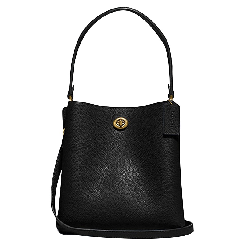COACH/蔻驰女包 专柜款女士CHARLIE系列中号单肩包 女士手提包女 女皮质水桶包 女手拎包 89102B4