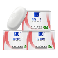 满婷（Manting）清螨皂 100g*3（洗脸皂 洁面皂 香皂 深层清洁）