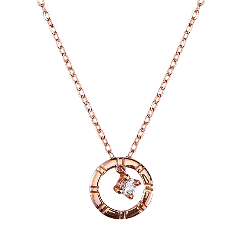 MYFD 项链女S925银沙漠系列时间之轮项链MYN192127