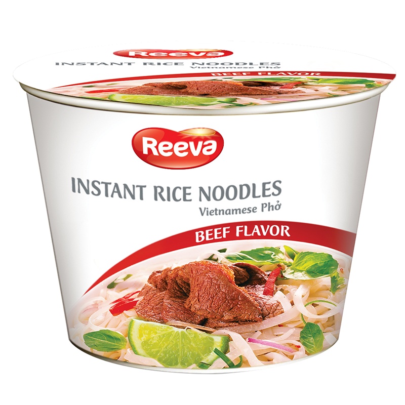 越南进口 阮婆婆Reeva 牛肉味方便河粉70g*3碗 早餐速食米粉便捷米面制品