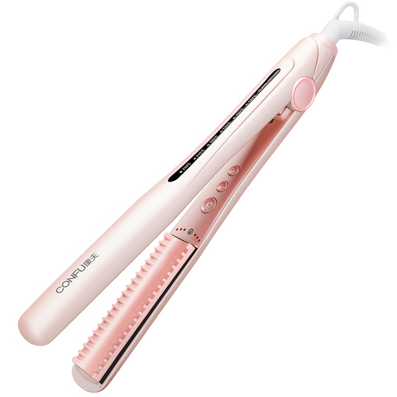康夫(CONFU)美发器KF-536直卷两用3D浮动面板 懒人内扣空气刘海 陶瓷涂层不伤发卷发棒