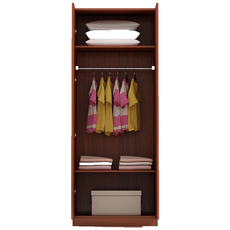 衣柜现代简约经济型实木板式简易组装木质柜子卧室出租房衣橱安心抵