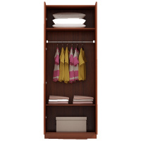 衣柜现代简约经济型实木板式简易组装木质柜子卧室出租房衣橱安心抵