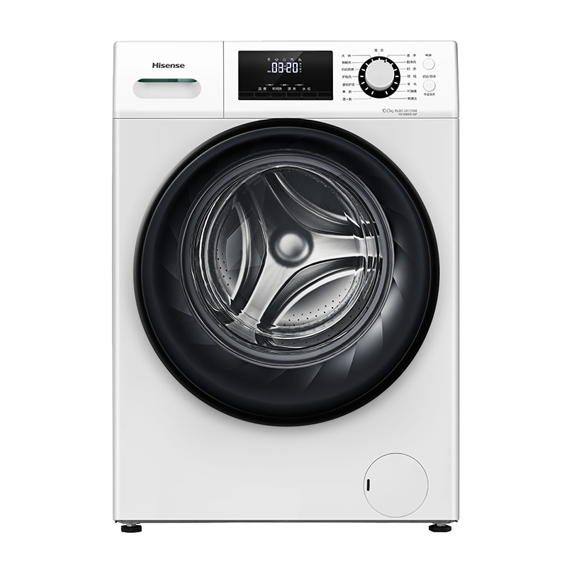 海信（Hisense）10KG 全自动 家用变频 滚筒洗衣机 1400转速 巴氏除菌洗 HG100DES142F