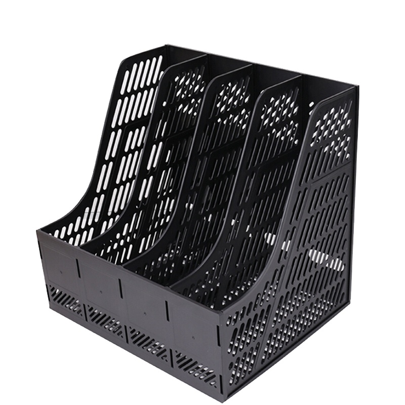 [精选]得力(deli)9848 四联/四栏文件筐/文件框 (蓝/灰/黑)