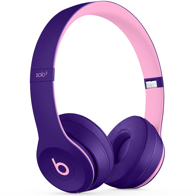 Beats Solo3 Wireless 头戴式 降噪 无线耳机 蓝牙耳机 手机耳机 游戏耳机 运动耳机 紫罗兰色