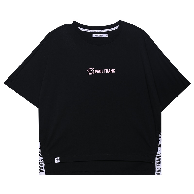 大嘴猴夏季新款短袖T恤女韩版宽松字母印花上衣