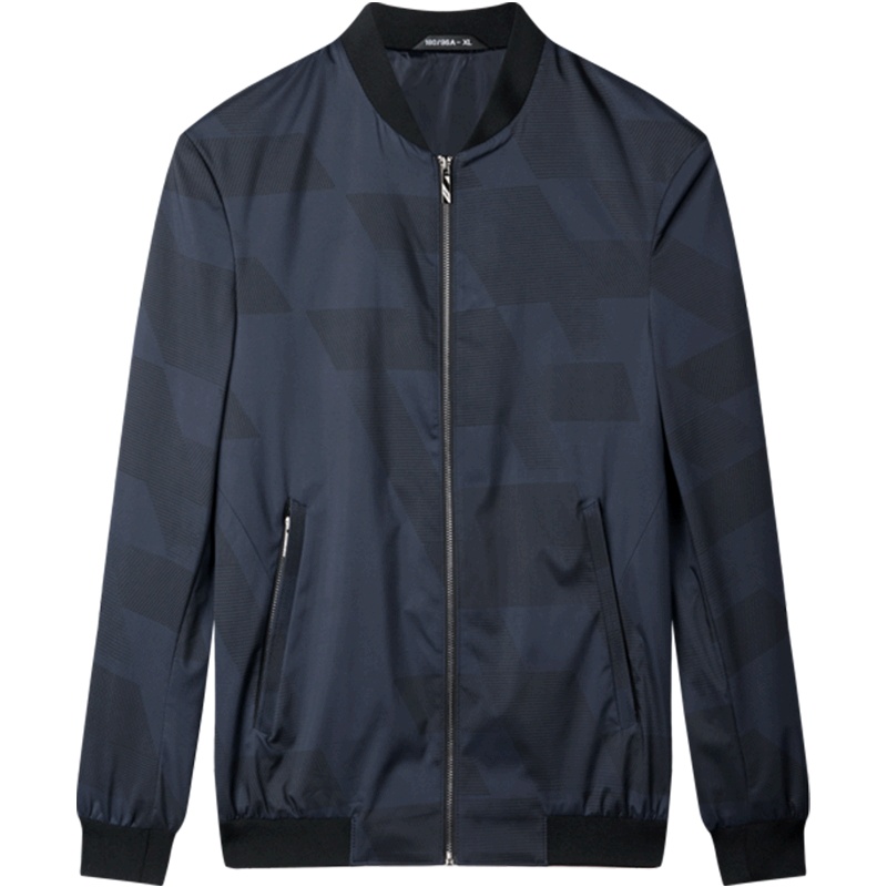 柒牌SEVEN男装2020春季新款夹克商务休闲男士茄克棒球领时尚外套