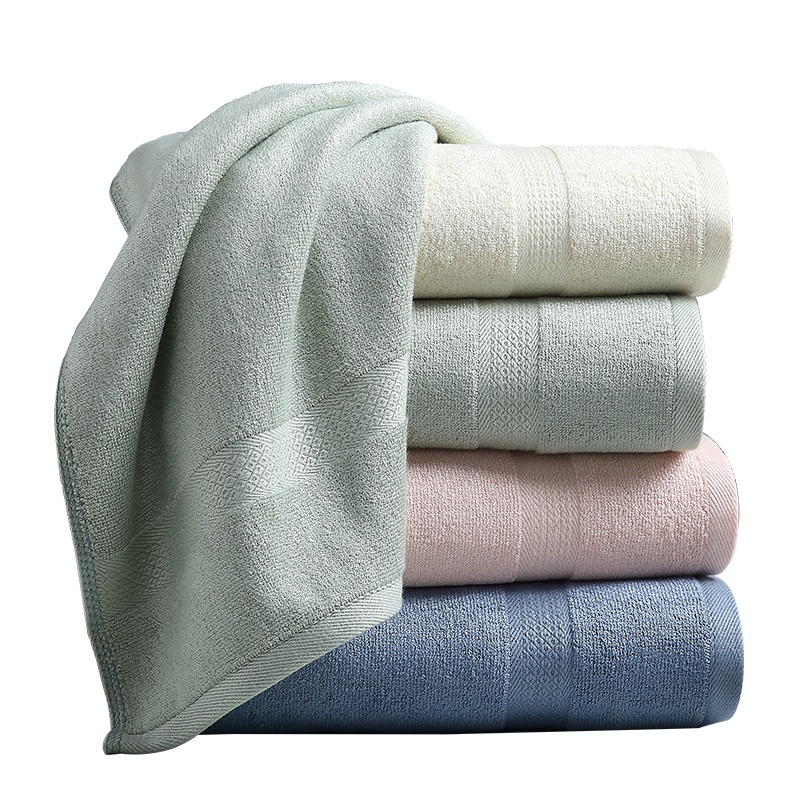 竹之锦 毛巾家纺 竹纤维加厚加大成人大毛巾 柔软吸水干发洗脸巾面巾 34×76cm 140g/条