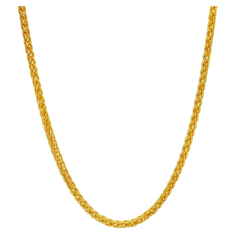 周大福 珠宝肖邦链足金金项链素链计价甄品F172885（工费：268元）