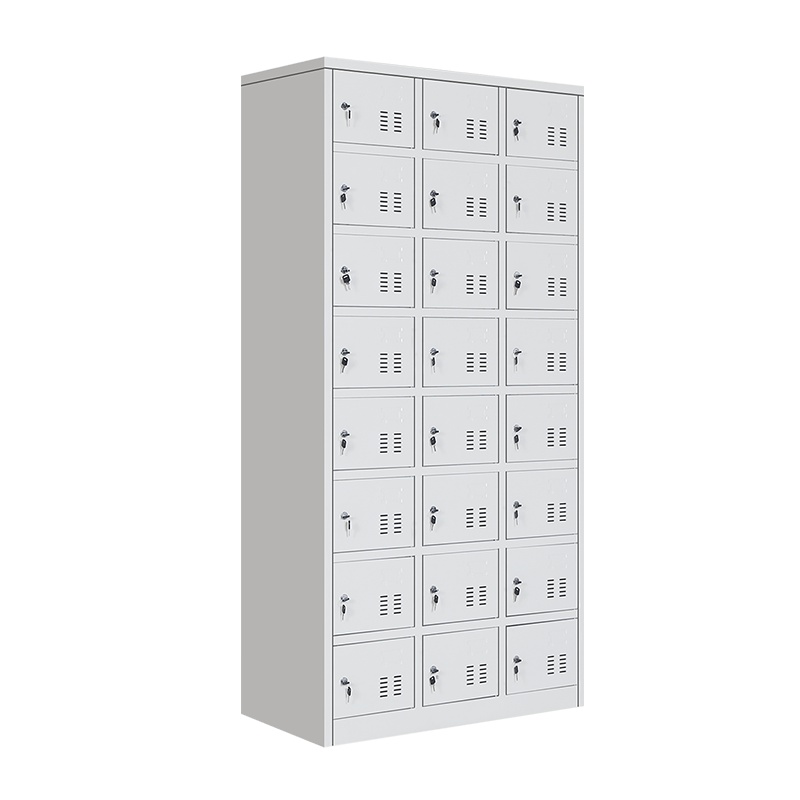 [红心家居]更衣柜24门员工柜储物柜铁皮柜存包柜鞋柜碗柜二十四门更衣柜