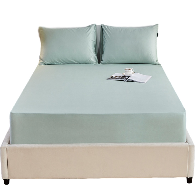 绘窝(HuiWo)家纺 全棉40贡缎床笠 单件纯色单人被罩学生宿舍1.5米1.8m床纯棉其他